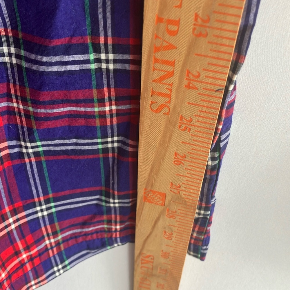 VICTORIA'S SECRET Plaid Women’s Pajama Pants - Blue and Red - Picture 9 of 9